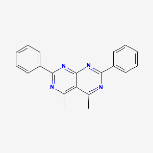 molecular formula C20H16N4 B5280633 4,5-dimethyl-2,7-diphenylpyrimido[4,5-d]pyrimidine CAS No. 51164-88-6