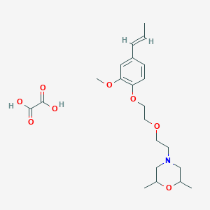 4-[2-[2-[2-methoxy-4-[(E)-prop-1-enyl]phenoxy]ethoxy]ethyl]-2,6-dimethylmorpholine;oxalic acid