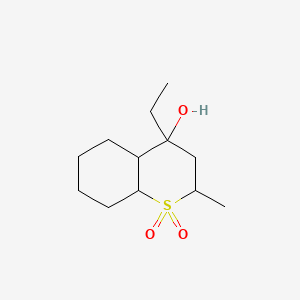 molecular formula C12H22O3S B5280706 4-ethyl-2-methyloctahydro-2H-thiochromen-4-ol 1,1-dioxide 