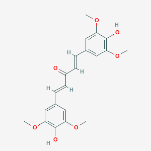 molecular formula C21H22O7 B528072 1,5-双(3,5-二甲氧基-4-羟基苯基)-1,4-戊二烯-3-酮 