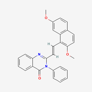 2-[2-(2,7-dimethoxy-1-naphthyl)vinyl]-3-phenyl-4(3H)-quinazolinone