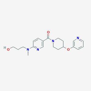 3-[methyl(5-{[4-(pyridin-3-yloxy)piperidin-1-yl]carbonyl}pyridin-2-yl)amino]propan-1-ol