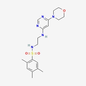 2,4,5-trimethyl-N-(2-{[6-(4-morpholinyl)-4-pyrimidinyl]amino}ethyl)benzenesulfonamide