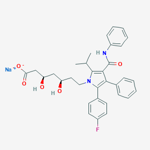 molecular formula C33H35FN2NaO5 B052808 Atorvastatin sodium CAS No. 134523-01-6