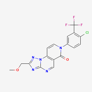 7-[4-chloro-3-(trifluoromethyl)phenyl]-2-(methoxymethyl)pyrido[3,4-e][1,2,4]triazolo[1,5-a]pyrimidin-6(7H)-one