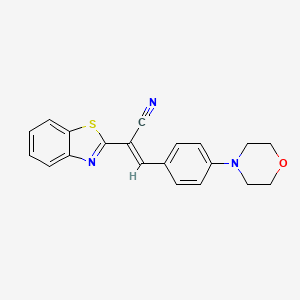 2-(1,3-benzothiazol-2-yl)-3-[4-(4-morpholinyl)phenyl]acrylonitrile