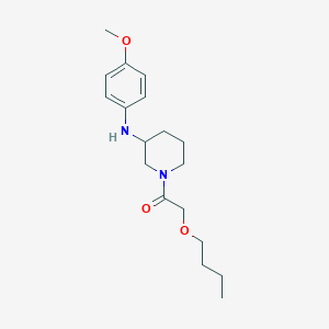 molecular formula C18H28N2O3 B5280919 1-(butoxyacetyl)-N-(4-methoxyphenyl)-3-piperidinamine 