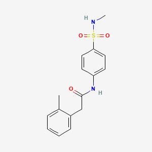 2-(2-methylphenyl)-N-[4-(methylsulfamoyl)phenyl]acetamide