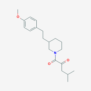 1-{3-[2-(4-methoxyphenyl)ethyl]-1-piperidinyl}-4-methyl-1-oxo-2-pentanone