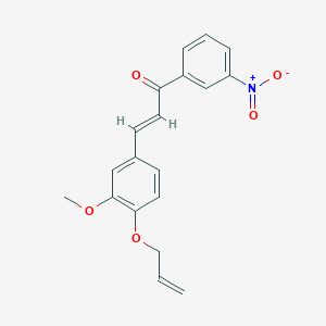 3-[4-(allyloxy)-3-methoxyphenyl]-1-(3-nitrophenyl)-2-propen-1-one