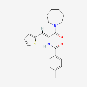 N-[1-(1-azepanylcarbonyl)-2-(2-thienyl)vinyl]-4-methylbenzamide