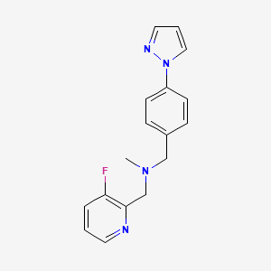 1-(3-fluoro-2-pyridinyl)-N-methyl-N-[4-(1H-pyrazol-1-yl)benzyl]methanamine