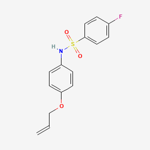 molecular formula C15H14FNO3S B5281010 N-[4-(allyloxy)phenyl]-4-fluorobenzenesulfonamide 