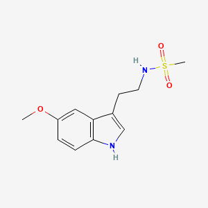 molecular formula C12H16N2O3S B5281037 N-[2-(5-methoxy-1H-indol-3-yl)ethyl]methanesulfonamide 