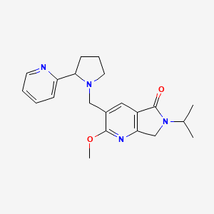 6-isopropyl-2-methoxy-3-{[2-(2-pyridinyl)-1-pyrrolidinyl]methyl}-6,7-dihydro-5H-pyrrolo[3,4-b]pyridin-5-one