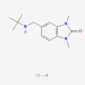 5-[(Tert-butylamino)methyl]-1,3-dimethylbenzimidazol-2-one;hydrochloride