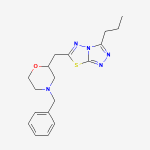 6-[(4-benzylmorpholin-2-yl)methyl]-3-propyl[1,2,4]triazolo[3,4-b][1,3,4]thiadiazole