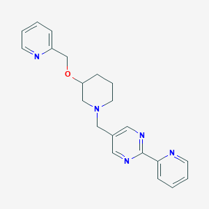 2-(2-pyridinyl)-5-{[3-(2-pyridinylmethoxy)-1-piperidinyl]methyl}pyrimidine