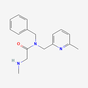 N~1~-benzyl-N~2~-methyl-N~1~-[(6-methylpyridin-2-yl)methyl]glycinamide