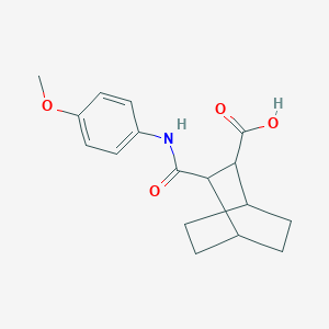 3-[(4-Methoxyphenyl)carbamoyl]bicyclo[2.2.2]octane-2-carboxylic acid