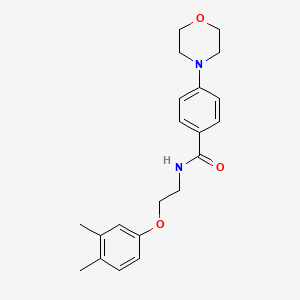 N-[2-(3,4-dimethylphenoxy)ethyl]-4-(4-morpholinyl)benzamide