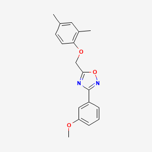 5-[(2,4-dimethylphenoxy)methyl]-3-(3-methoxyphenyl)-1,2,4-oxadiazole