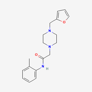 2-[4-(furan-2-ylmethyl)piperazin-1-yl]-N-(2-methylphenyl)acetamide