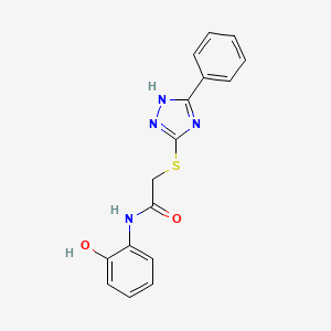 N-(2-hydroxyphenyl)-2-[(5-phenyl-4H-1,2,4-triazol-3-yl)thio]acetamide