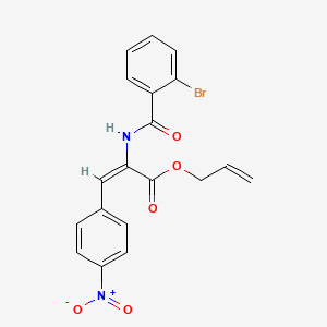 molecular formula C19H15BrN2O5 B5281308 prop-2-enyl (E)-2-[(2-bromobenzoyl)amino]-3-(4-nitrophenyl)prop-2-enoate 