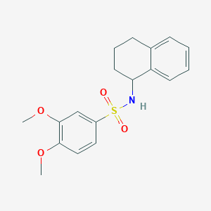 3,4-dimethoxy-N-(1,2,3,4-tetrahydro-1-naphthalenyl)benzenesulfonamide