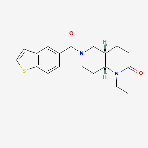 (4aS*,8aR*)-6-(1-benzothien-5-ylcarbonyl)-1-propyloctahydro-1,6-naphthyridin-2(1H)-one