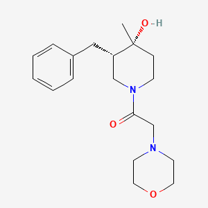 molecular formula C19H28N2O3 B5281358 (3S*,4R*)-3-benzyl-4-methyl-1-(4-morpholinylacetyl)-4-piperidinol 