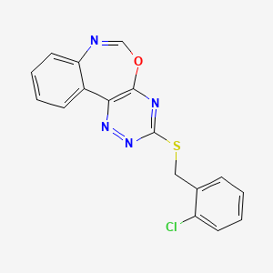 3-[(2-chlorobenzyl)thio][1,2,4]triazino[5,6-d][3,1]benzoxazepine