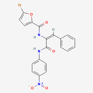 5-bromo-N-[(E)-3-(4-nitroanilino)-3-oxo-1-phenylprop-1-en-2-yl]furan-2-carboxamide