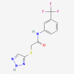 2-(1H-1,2,3-triazol-5-ylthio)-N-[3-(trifluoromethyl)phenyl]acetamide