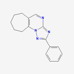 2-phenyl-7,8,9,10-tetrahydro-6H-cyclohepta[e][1,2,4]triazolo[1,5-a]pyrimidine