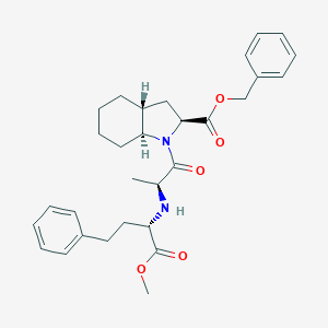 B052815 Benzyl (2S,3aR,7aS)-1-[(2S)-2-[[(2S)-1-methoxy-1-oxo-4-phenylbutan-2-yl]amino]propanoyl]-2,3,3a,4,5,6,7,7a-octahydroindole-2-carboxylate CAS No. 1026380-21-1