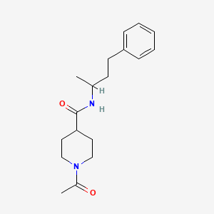 1-acetyl-N-(4-phenylbutan-2-yl)piperidine-4-carboxamide