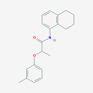 2-(3-methylphenoxy)-N-(5,6,7,8-tetrahydro-1-naphthalenyl)propanamide