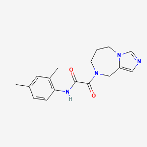 2-(6,7-dihydro-5H-imidazo[1,5-a][1,4]diazepin-8(9H)-yl)-N-(2,4-dimethylphenyl)-2-oxoacetamide