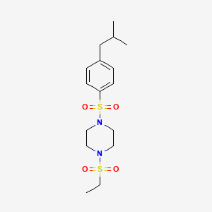 1-(ethylsulfonyl)-4-[(4-isobutylphenyl)sulfonyl]piperazine