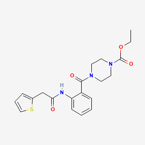 ETHYL 4-(2-{[2-(2-THIENYL)ACETYL]AMINO}BENZOYL)TETRAHYDRO-1(2H)-PYRAZINECARBOXYLATE