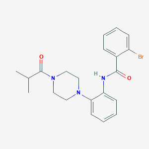 2-bromo-N-[2-(4-isobutyryl-1-piperazinyl)phenyl]benzamide