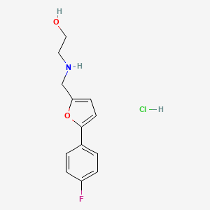 2-({[5-(4-fluorophenyl)-2-furyl]methyl}amino)ethanol hydrochloride