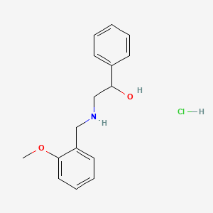 2-[(2-Methoxyphenyl)methylamino]-1-phenylethanol;hydrochloride