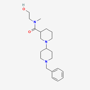 1'-benzyl-N-(2-hydroxyethyl)-N-methyl-1,4'-bipiperidine-3-carboxamide