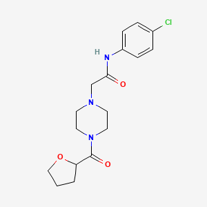 N-(4-chlorophenyl)-2-[4-(oxolane-2-carbonyl)piperazin-1-yl]acetamide