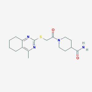 1-{[(4-methyl-5,6,7,8-tetrahydroquinazolin-2-yl)thio]acetyl}piperidine-4-carboxamide