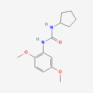 molecular formula C14H20N2O3 B5281678 1-Cyclopentyl-3-(2,5-dimethoxyphenyl)urea 