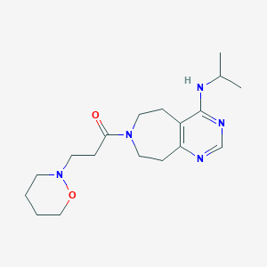 N-isopropyl-7-[3-(1,2-oxazinan-2-yl)propanoyl]-6,7,8,9-tetrahydro-5H-pyrimido[4,5-d]azepin-4-amine